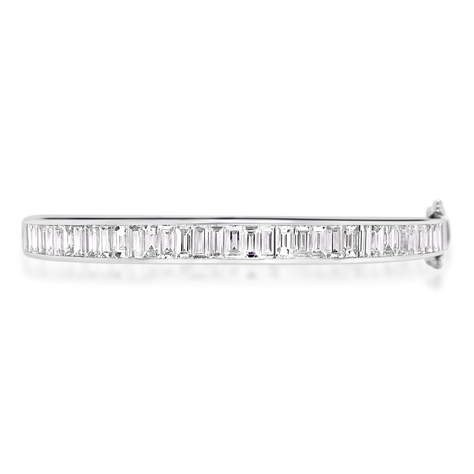 18W 36x BAG Dia 3.93ct Channel Set Bangle