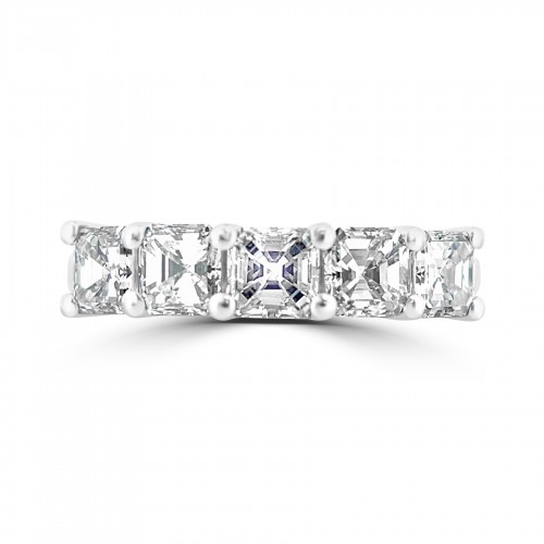18W 5x Asch Dia 1.61ct Share Claw Eternity Ring